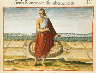 Pomeiooc Elder in a Winter Garment, from 